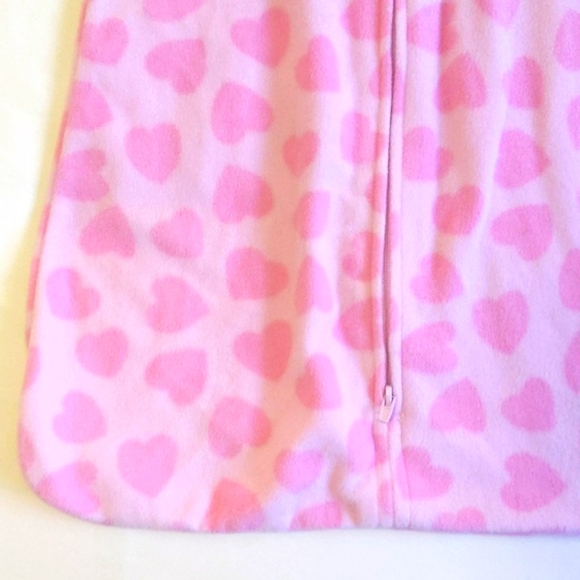halo sleepsack micro fleece ladybug hearts size small 0-6 months baby girl - Picture 6 of 8